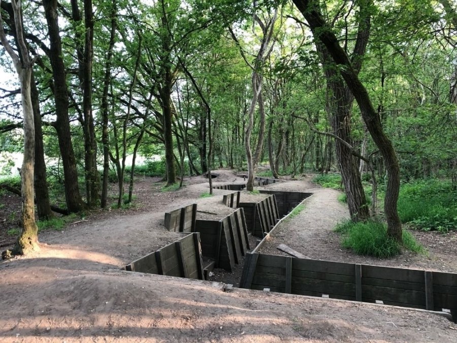 Gemarkeerde wandelroute Laarsenberg loopgraaf